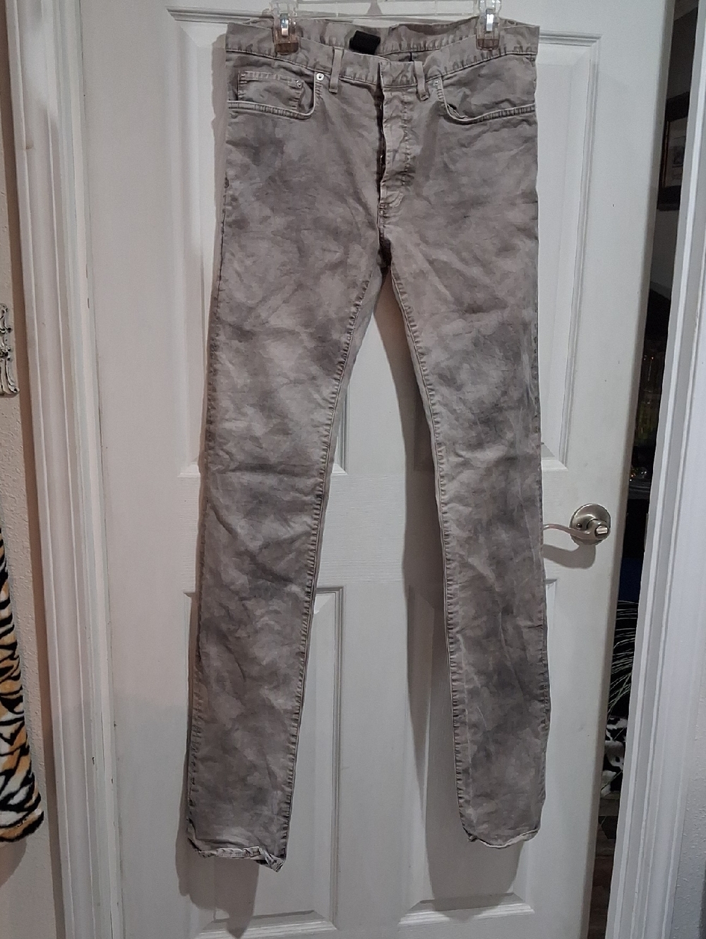 NWOT Dior Slim Men's Jeans in Washed Gray